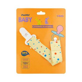 PRENDEDOR DE CHUPETA ESTAMPA BOLINHAS PANVEL BABY