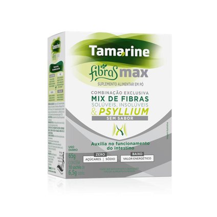 TAMARINE FIBRAS MAX 10 SACHÊS COM 6,5G CADA SEM SABOR
