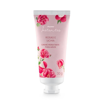CREME PARA MÃOS ROSAS E LICHIA PANVEL INSTANTES 30G