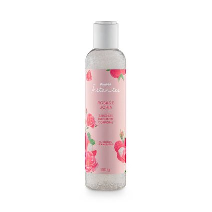 SABONETE ESFOLIANTE CORPORAL ROSAS E LICHIA PANVEL INSTANTES190G