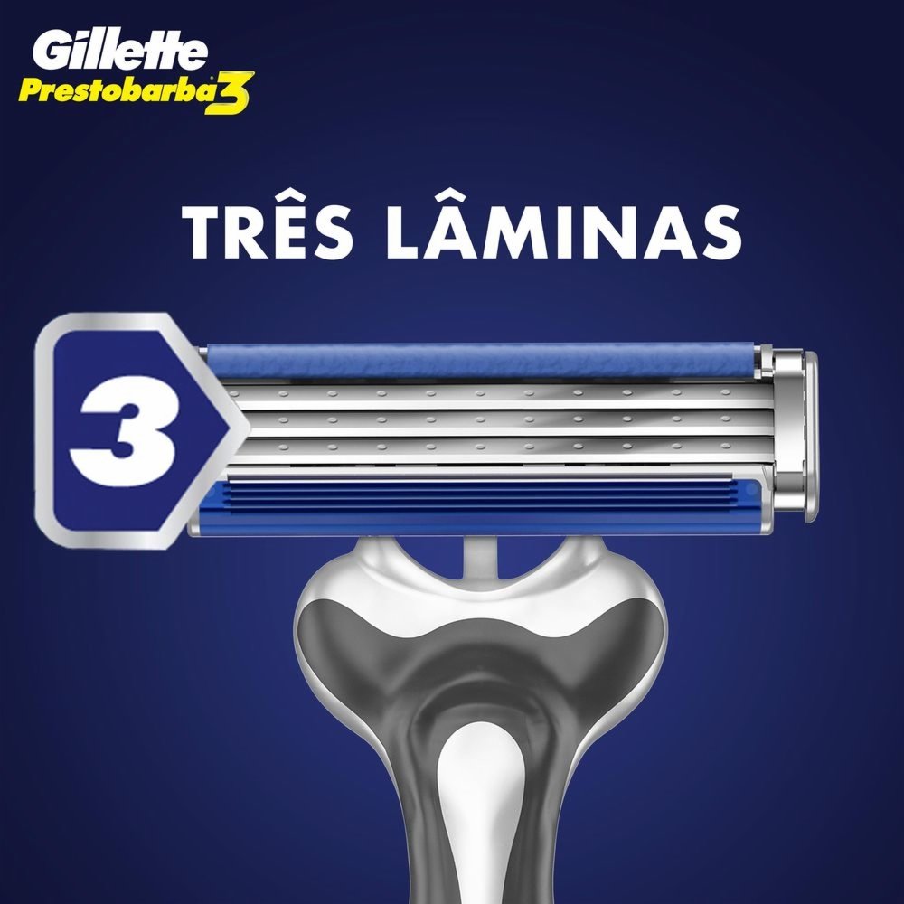 APARELHO DE BARBEAR DESCARTÁVEL GILLETTE PRESTOBARBA3 LEVE 4 PAGUE 3