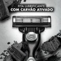 CARGA PARA APARELHO DE BARBEAR GILLETTE MACH3 CARBONO COM CARVÃO 2 UNIDADES