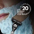 CARGA PARA APARELHO DE BARBEAR GILLETTE MACH3 CARBONO COM CARVÃO 2 UNIDADES