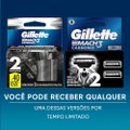 CARGA PARA APARELHO DE BARBEAR GILLETTE MACH3 CARBONO COM CARVÃO 2 UNIDADES