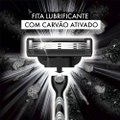 REFIL DO APARELHO DE BARBEAR GILLETTE MACH3 CARBONO COM CARVÃO ATIVADO 2 UNIDADES