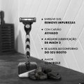 REFIL DO APARELHO DE BARBEAR GILLETTE MACH3 CARBONO COM CARVÃO ATIVADO 2 UNIDADES