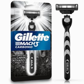 APARELHO DE BARBEAR GILLETTE MACH3 CARBONO