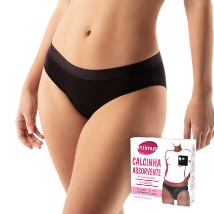 CALCINHA ABSORVENTE INTIMUS BIKINI P - 1 UNIDADE