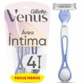 APARELHO DEPILATÓRIO DESCARTÁVEL GILLETTE VENUS ÍNTIMA LEVE 4 PAGUE 3 UNIDADES