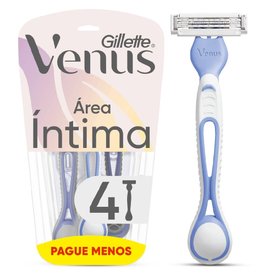 APARELHO DE DEPILAÇÃO DESCARTÁVEL GILLETTE VENUS ÍNTIMA 4 UNIDADES