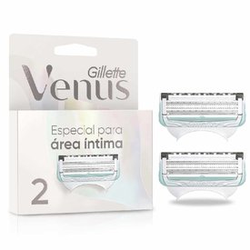 CARGA PARA APARELHO DEPILATÓRIO GILLETTE VENUS ÍNTIMA COM 2 UNIDADES