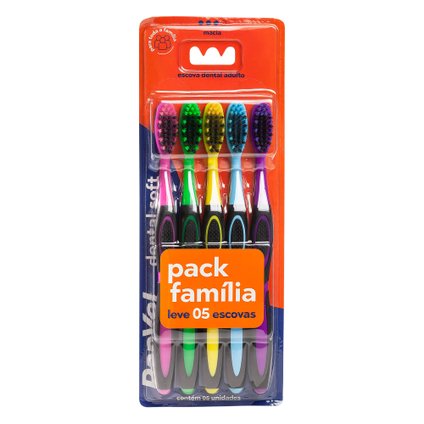 KIT ESCOVA FAMILIA PANVEL ORAL 5 UNIDADES