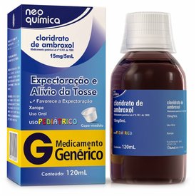 CLORIDRATO AMBROXOL PEDIÁTRICO 6MG 120ML NEOQUÍMICA GENÉRICO