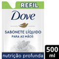 SABONETE LÍQUIDO DOVE MÃOS NUTRIÇÃO PROFUNDA REFIL 500ML