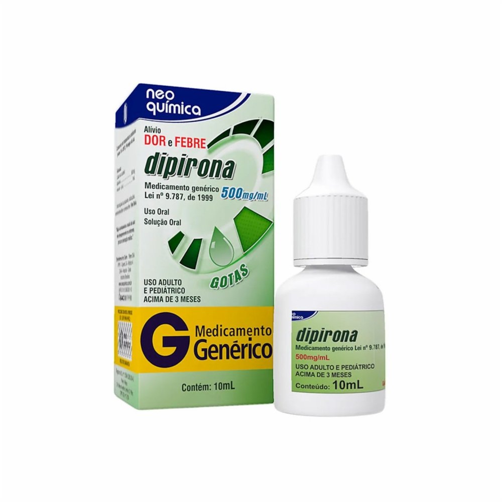 Dipirona Sódica 500mg/Ml 10ml Neoquímica Genérico G - PanVel Farmácias