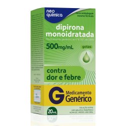 Dipirona Monoidratada 500mg/ml Gotas 20ml Neo Química Genérico