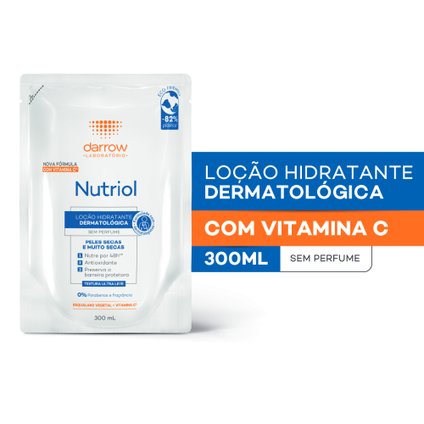 LOÇÃO HIDRATANTE NUTRIOL VITAMINA C SEM PERFUME REFIL 300ML