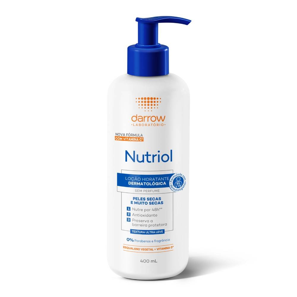 Loção Hidratante Corporal Darrow Nutriol Vitamina C Sem Perfume 400ml