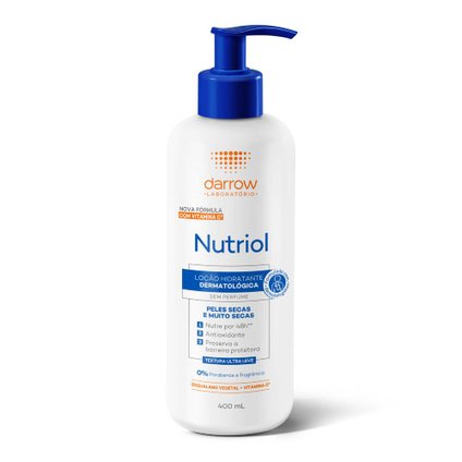 LOÇÃO HIDRATANTE CORPORAL DARROW NUTRIOL VITAMINA C SEM PERFUME 400ML