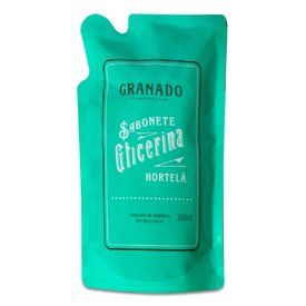 SABONETE LÍQUIDO GRANADO GLICERINA HORTELÃ REFIL 300ML