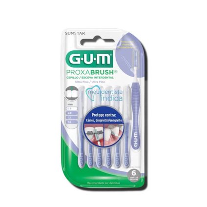 ESCOVA INTERDENTAL GUM 0.6MM COM 6 UNIDADES