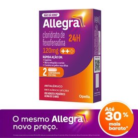 ANTIALÉRGICO ALLEGRA 120MG 2 COMPRIMIDOS
