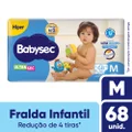 FRALDA BABYSEC ULTRA SEC HIPER M COM 68 UNIDADES