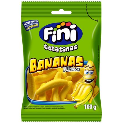 BALAS FINI GELATINAS BANANAS 90G