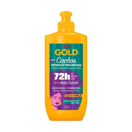 CREME PARA PENTEAR NIELY GOLD CACHOS DEFINIÇÃO PROLONGADA  250ML
