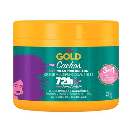CREME DE TRATAMENTO NIELY GOLD CACHOS DEFINIÇÃO PROLONGADA 430G