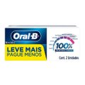 CREME DENTAL ORAL-B 100% 140G COM 2 UNIDADES