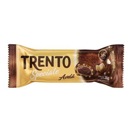 CHOCOLATE WAFER TRENTO SPECIALE AVELÃ PRETO 26G