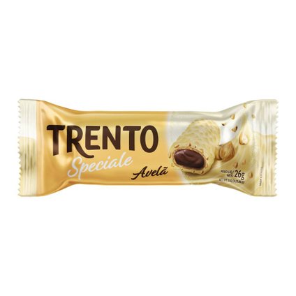 CHOCOLATE WAFER TRENTO SPECIALE AVELÃ BRANCO 26G