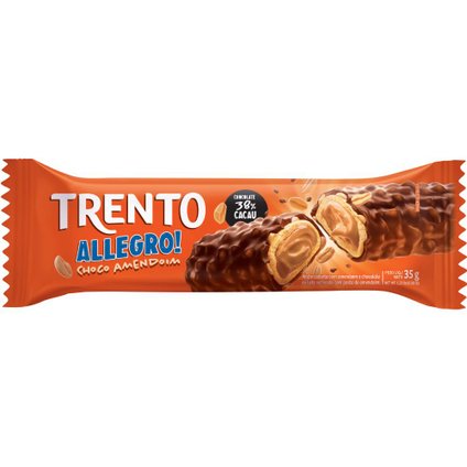 CHOCOLATE WAFER TRENTO ALLEGRO! CHOCO AMENDOIM 35G