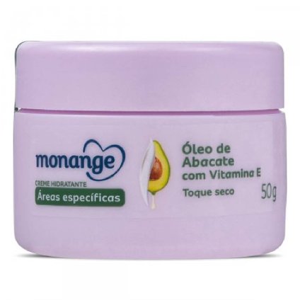 CREME HIDRATANTE MONANGE ÁREAS ESPECÍFICAS COM ÓLEO DE ABACATE E VITAMINA E 50G