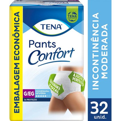 ROUPA INTIMA TENA PANTS CONFORT G/EG 32 UNIDADES