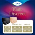 ROUPA ÍNTIMA DESCARTÁVEL TENA PANTS DISCREET PRETA G/EG 16 UNIDADES