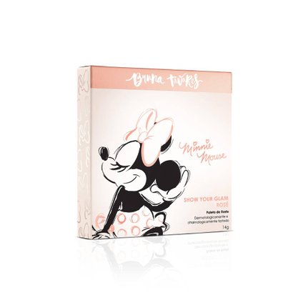 PALETA MULTIFUNCIONAL BRUNA TAVARES MINNIE MOUSE SHOW YOUR GLAM ROSÉ 14G 