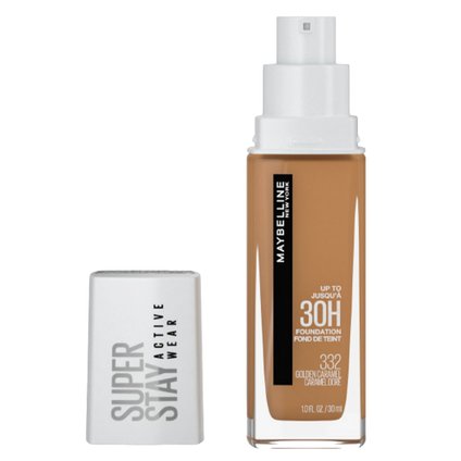 BASE LONGA DURAÇÃO MAYBELLINE NY SUPERSTAY ACTIVE WEAR 30H - 332 GOLDEN CARAMEL 30ML