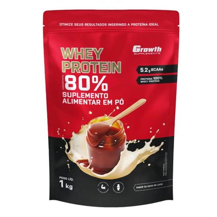 WHEY PROTEIN GROWTH CONCENTRADO DOCE DE LEITE 1KG
