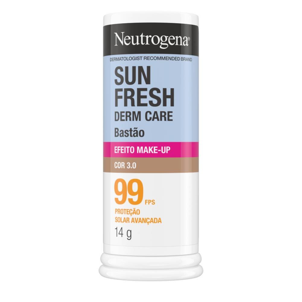 Protetor Solar Facial Neutrogena Sun Fresh Derm Care Stick Cor 3.0 Fps99 40g