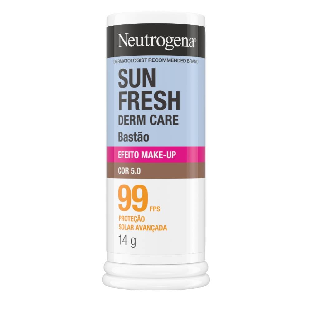 Protetor Solar Facial Neutrogena Sun Fresh Derm Care Stick Cor 5.0 Fps99 40g