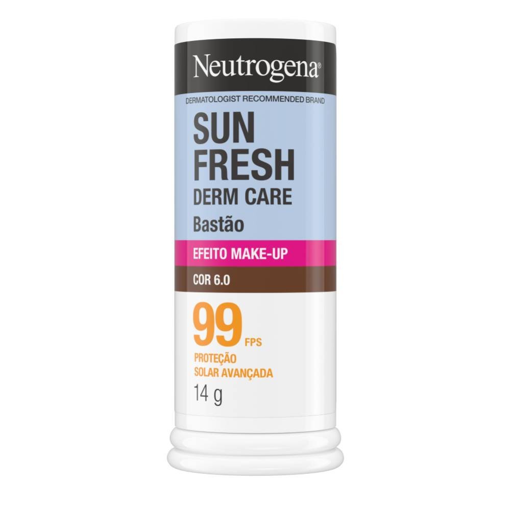 Protetor Solar Facial Neutrogena Sun Fresh Derm Care Stick Cor 6.0 Fps99 40g