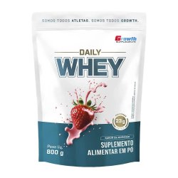 Whey Protein Growth Daily Morango 800g
