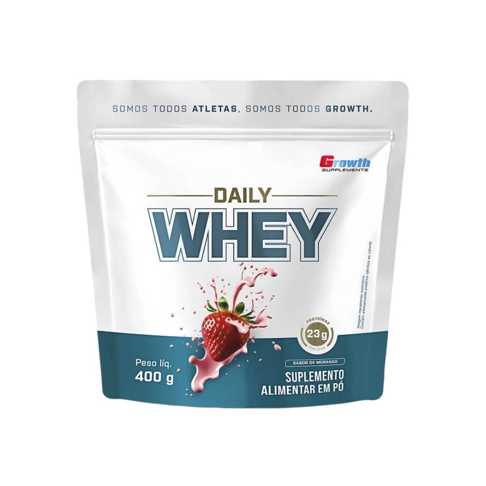 Whey Protein Growth Daily Morango 400g
