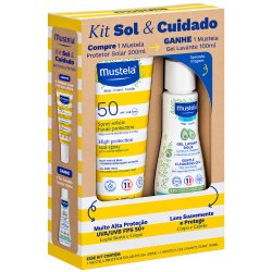 Kit Mustela Protetor Solar Fps50 200ml + Gel Lavante 100ml
