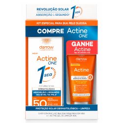 Kit Darrow Actine Gel De Limpeza Facial 400g + Protetor Solar Facial One Fps50 40g