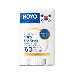 Protetor Solar Facial Nivea Sun Uv Silky Stick Fps60 15g