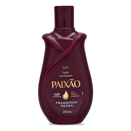 LOÇÃO HIDRATANTE CORPORAL PAIXÃO FRAMBOESA NEGRA 200ML