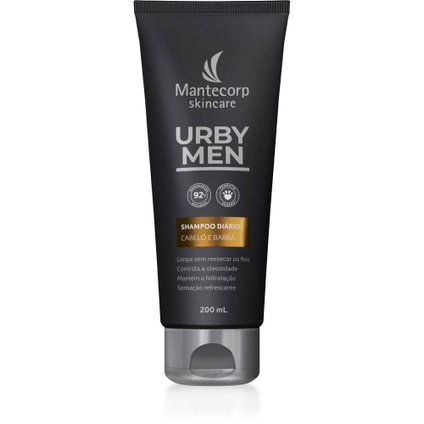 SHAMPOO DIÁRIO URBY MEN CABELO E BARBA 200ML
